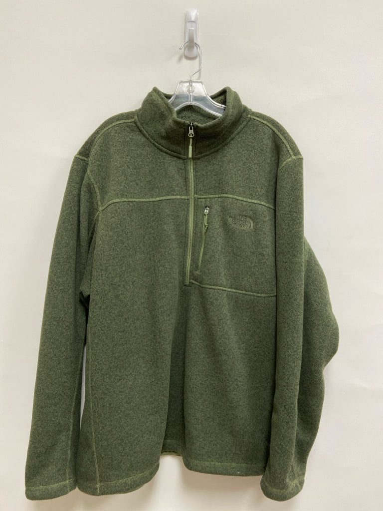 North Face Size XXL Dark Green Mottled Men&