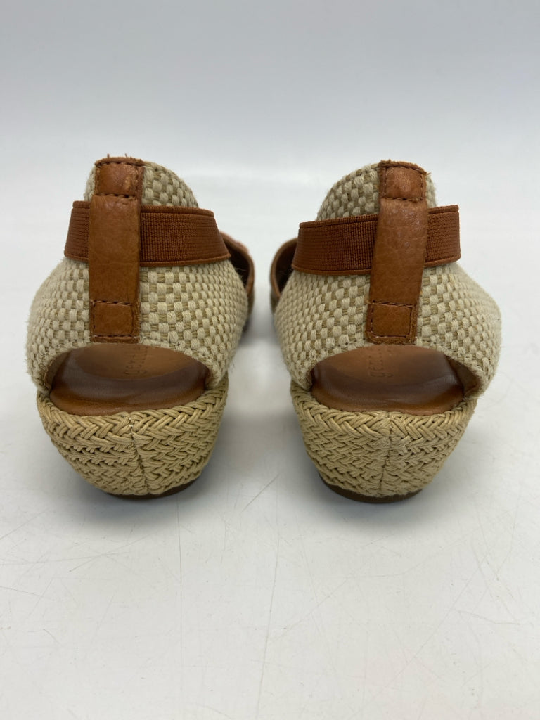 Gentle Souls  Size 7.5 Camel Natural Sandals