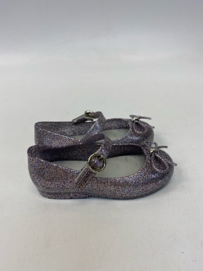 Mini Melissa SIZE 9 Purple Multi Color Glitter Girl&