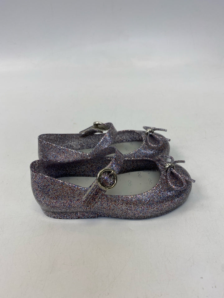Mini Melissa SIZE 9 Purple Multi Color Glitter Girl&