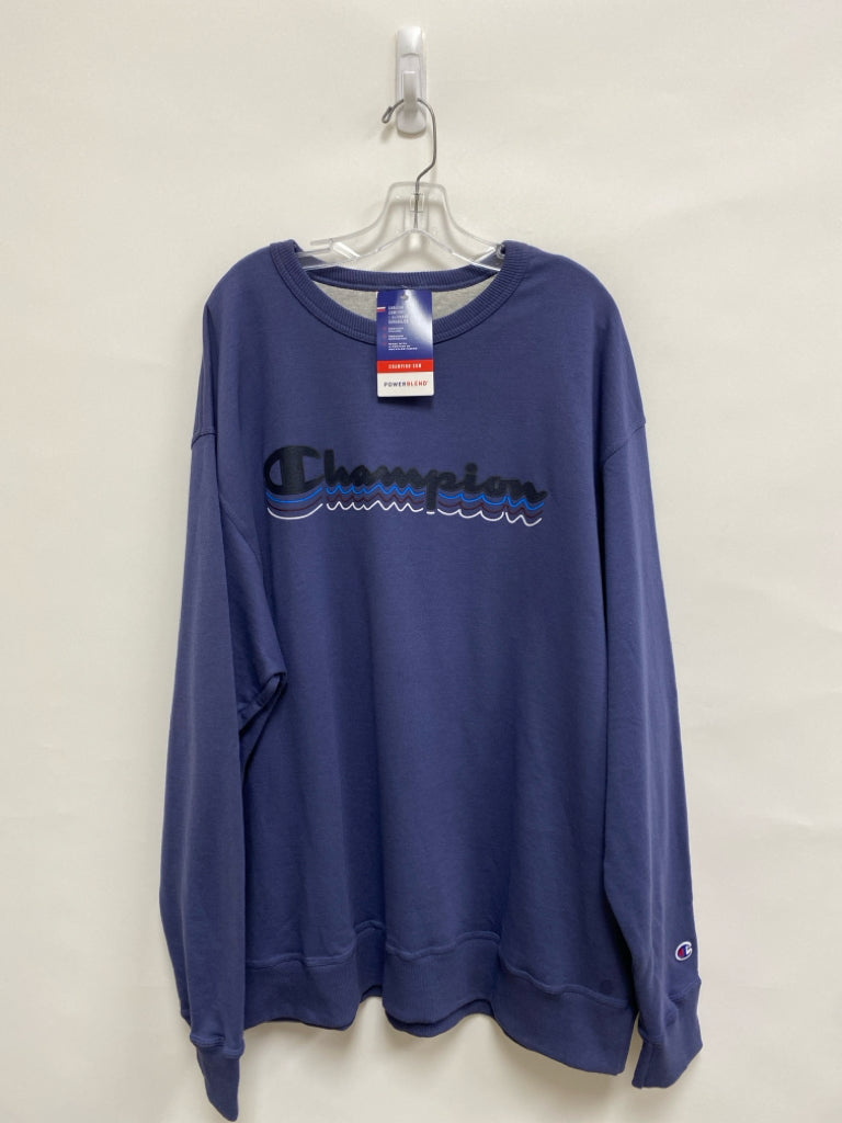 NWT Champion Size 2X Navy Logo Men&