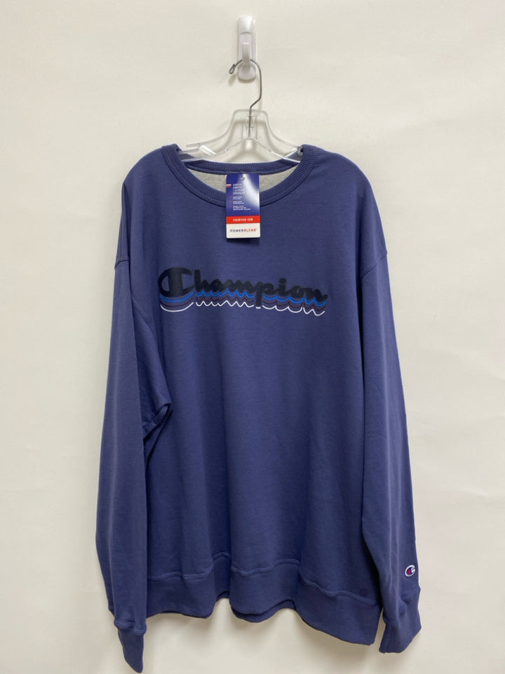 NWT Champion Size 2X Navy Logo Men&