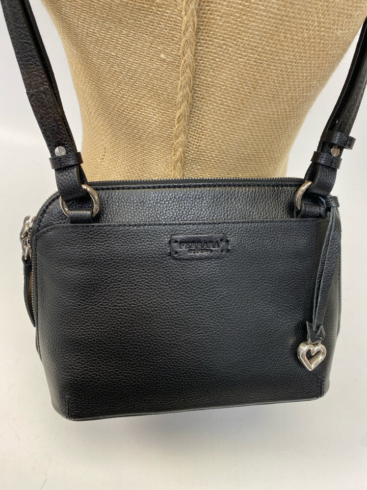 NWT Brighton Black Silver Accent(s) Crossbody