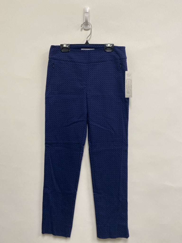 NWT Margaret M Size S Navy/Black Print Pull-on Ladies Pants