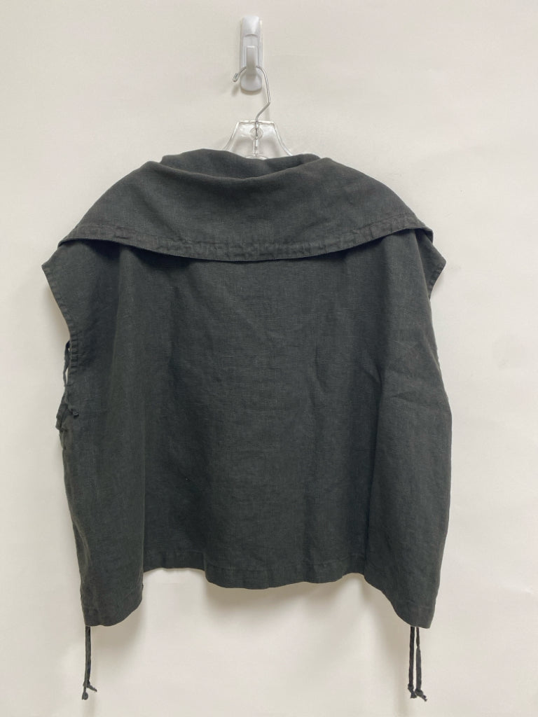 NWT Bryn Walker Size M Charcoal Linen Ladies Vest