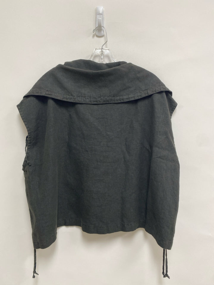 NWT Bryn Walker Size M Charcoal Linen Ladies Vest