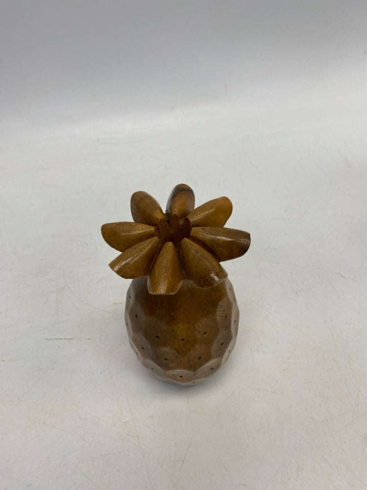 Brown Wood Candleholder(s)