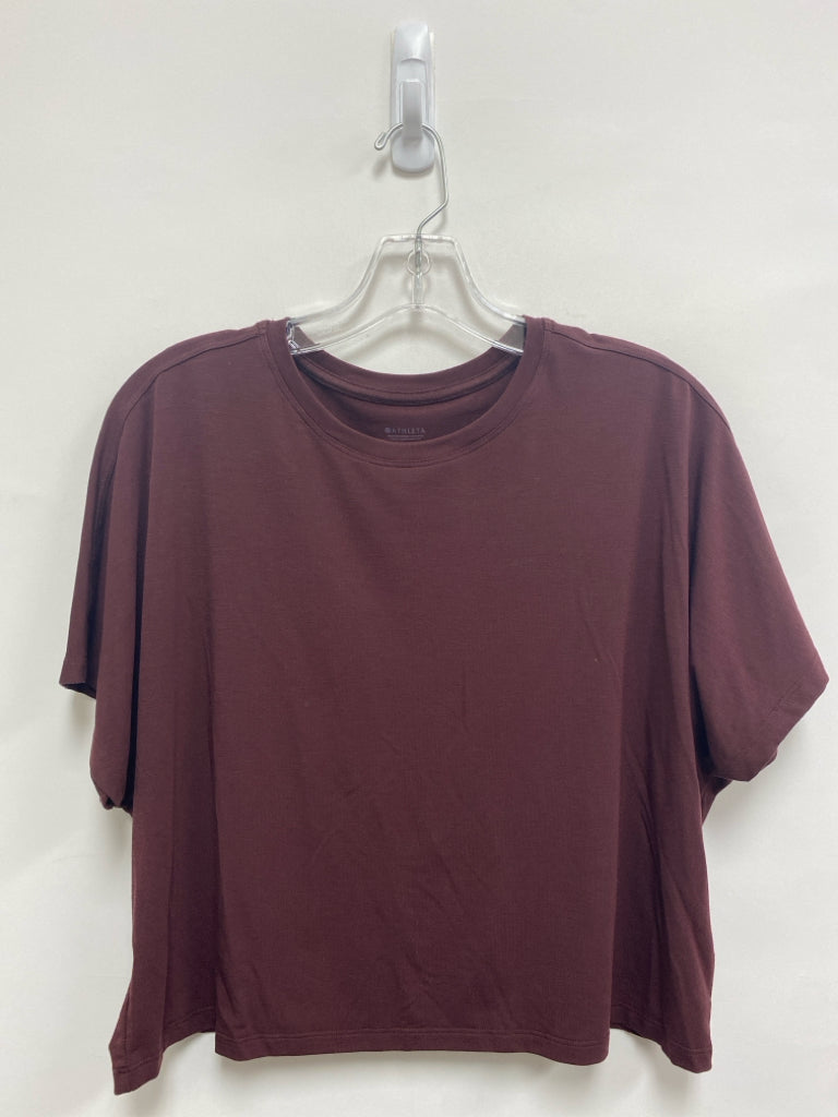 Athleta Size S Maroon Cropped Ladies Top