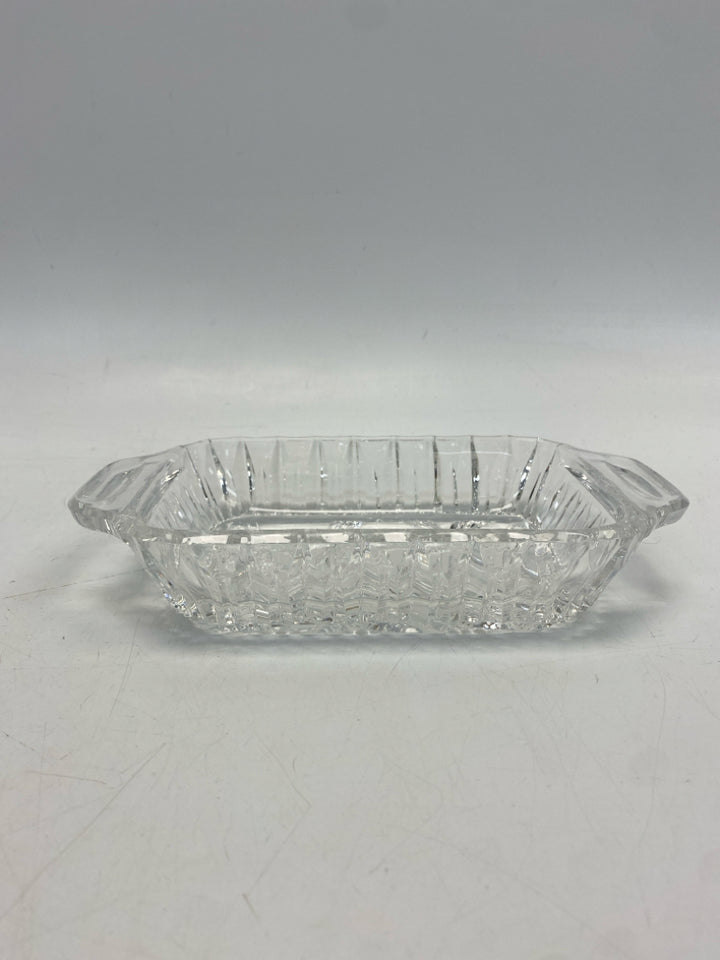 Clear Pinecone Crystal Serving Piece