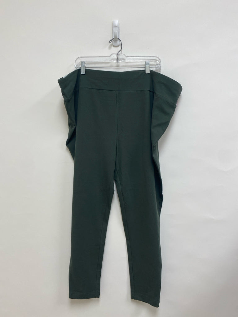 NWT terra &amp; sky  SIZE  4X Dark Green Plus Size Pants