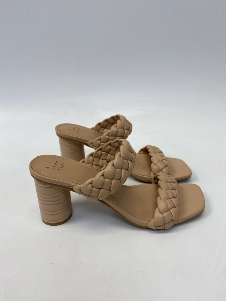 a new day  Size 8 Nude Braided Sandals