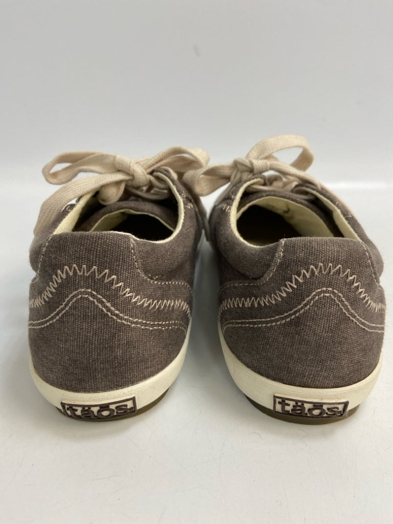 Taos US Shoe Size 6.5 Brown Tan Lace-up Sneakers