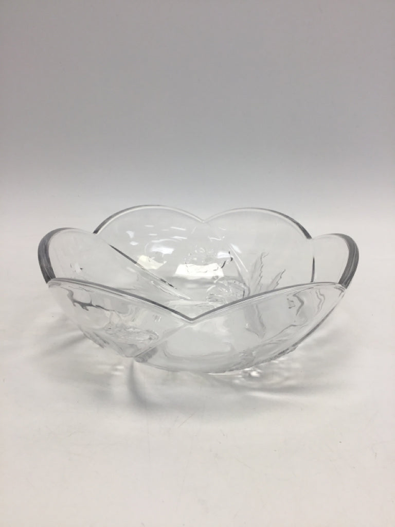 Clear Flowers Glass Bowl(s)