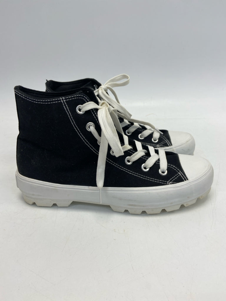 Cushionaire Black White Lace-Up Men&