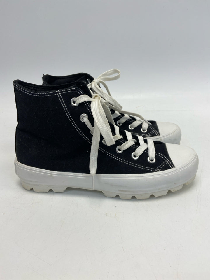 Cushionaire Black White Lace-Up Men&