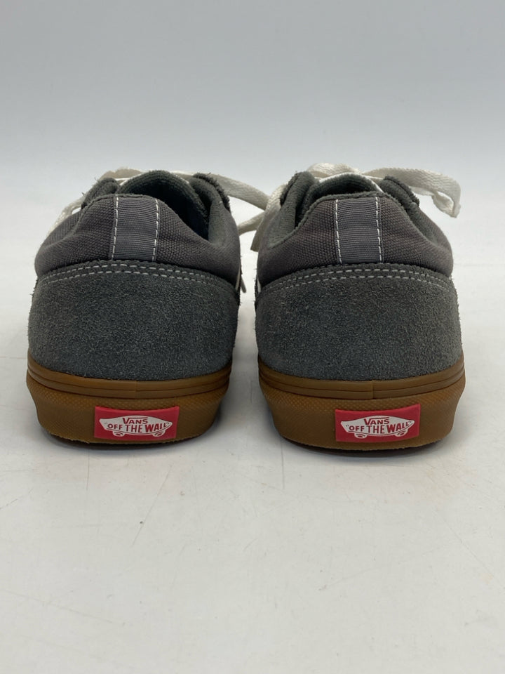 NWOT Vans Size 8.5 Dark Gray White Lace-Up Suede Men&