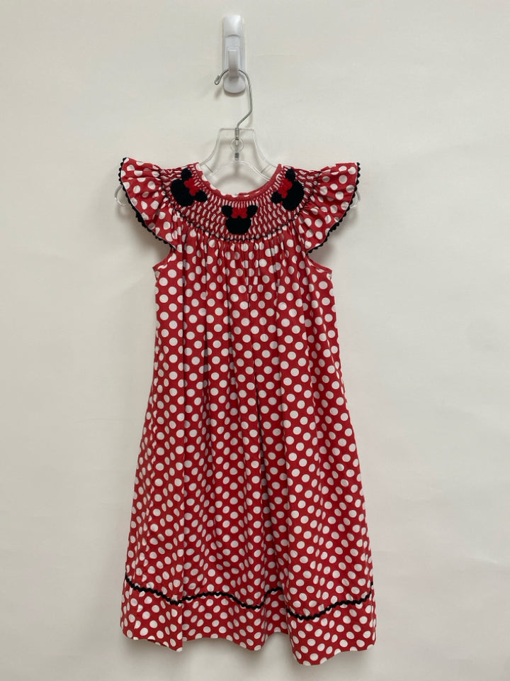 Classic Whimsy SIZE 5 Red/White Smocking Girl&