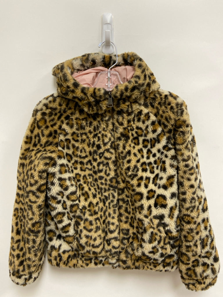 Tucker + Tate SIZE 8 Beige/Black Animal Print Faux Fur Girl&