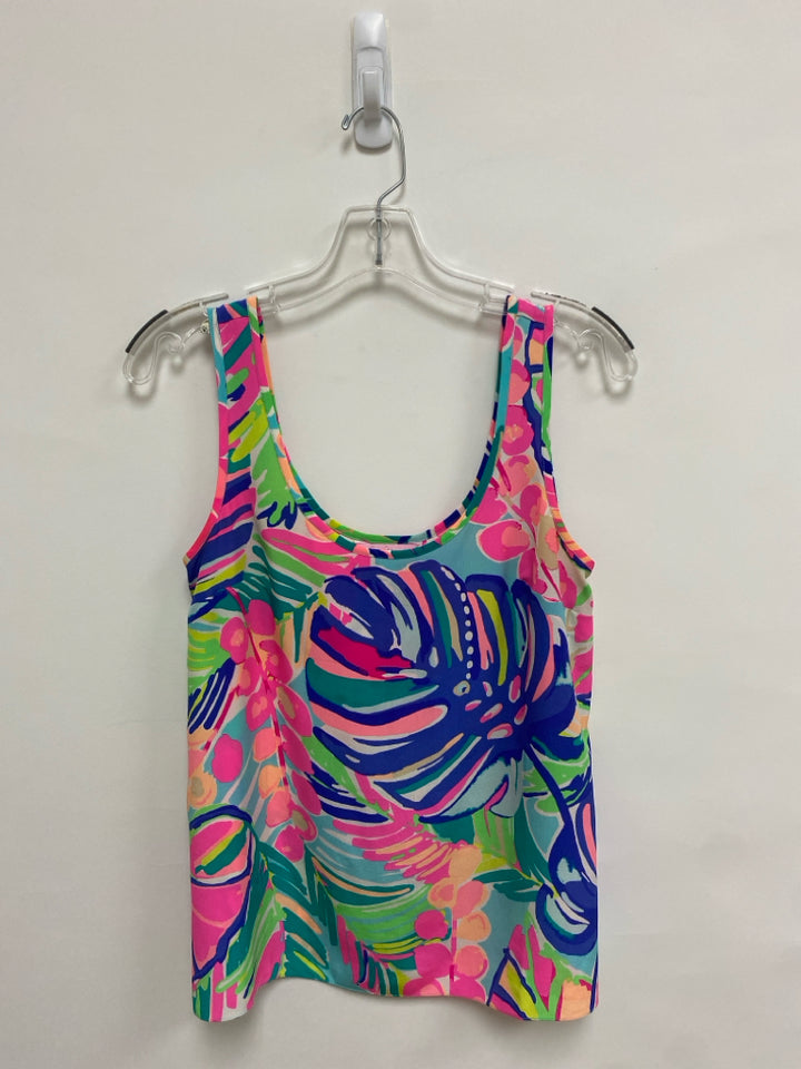 LILLY PULITZER Size XS Pink Blue/Green Sleeveless Ladies Top