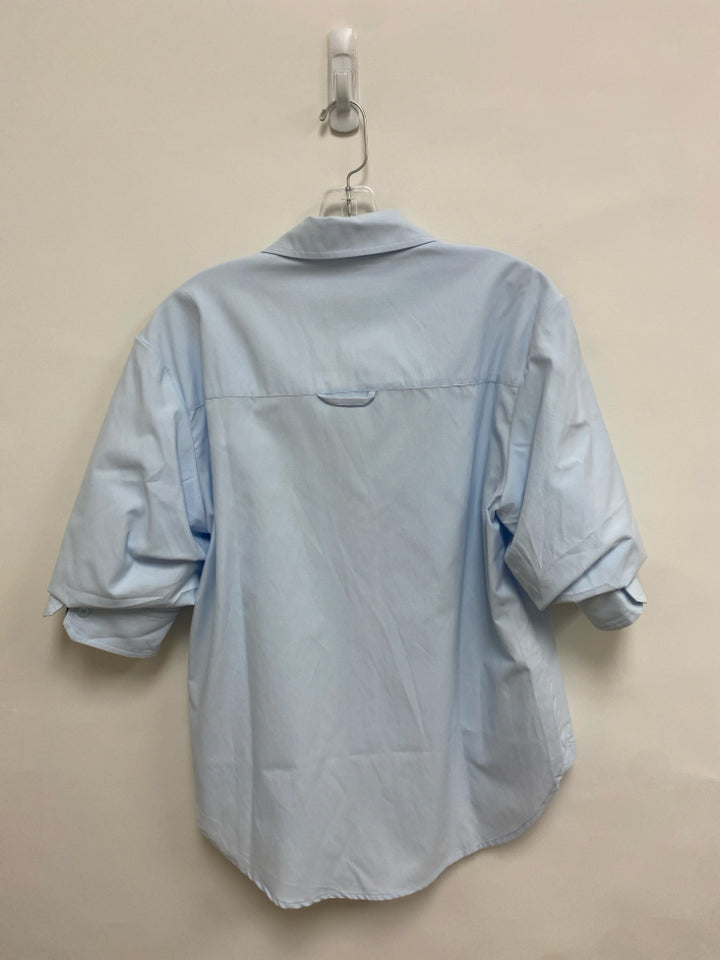 NWT Size S Powder Blue Button Up Ladies Top