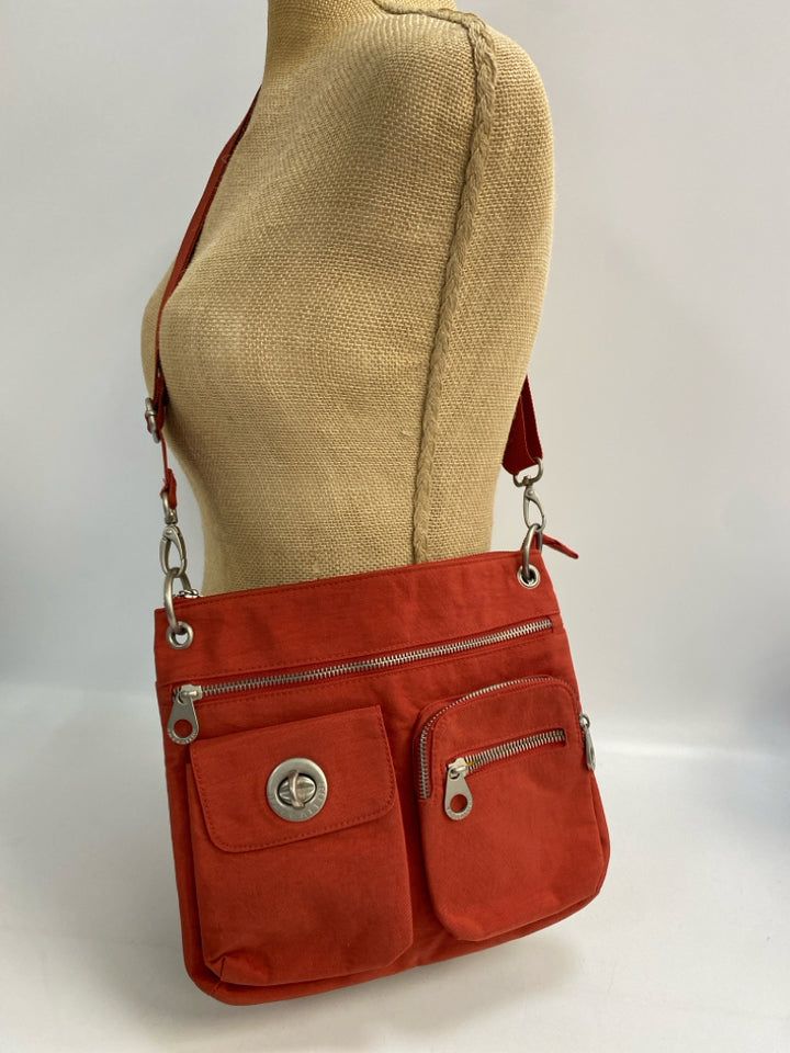 Baggallini Burnt Orange Silver Accent(s) Crossbody