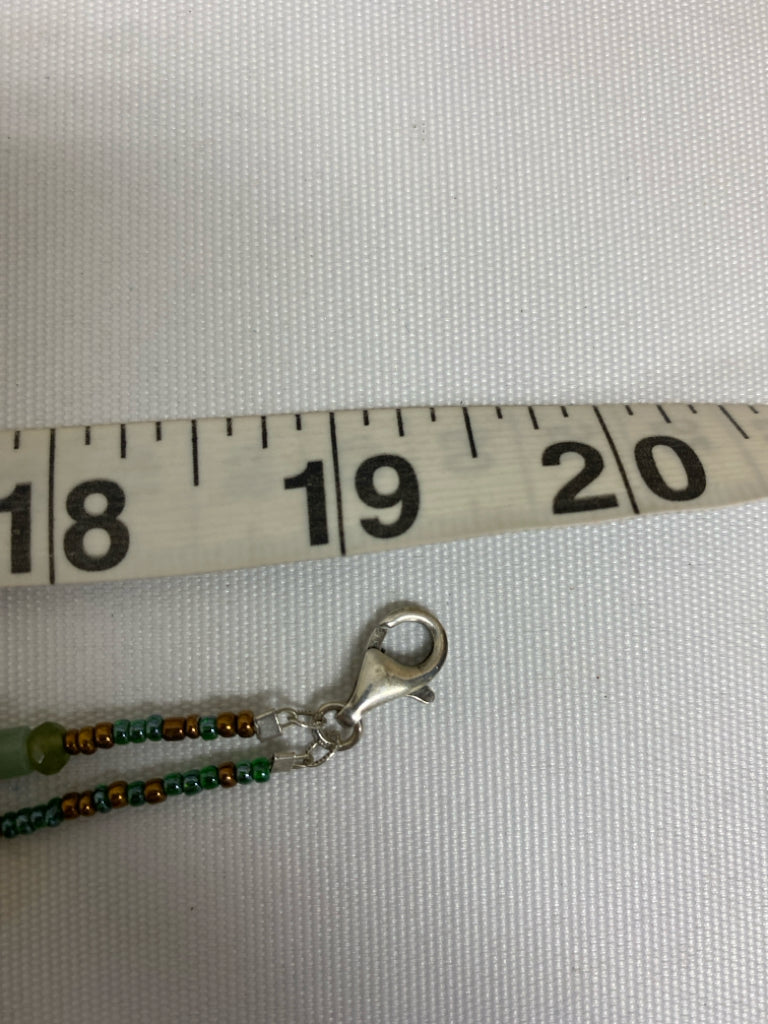 Green/Blue Brown Pearl Necklace