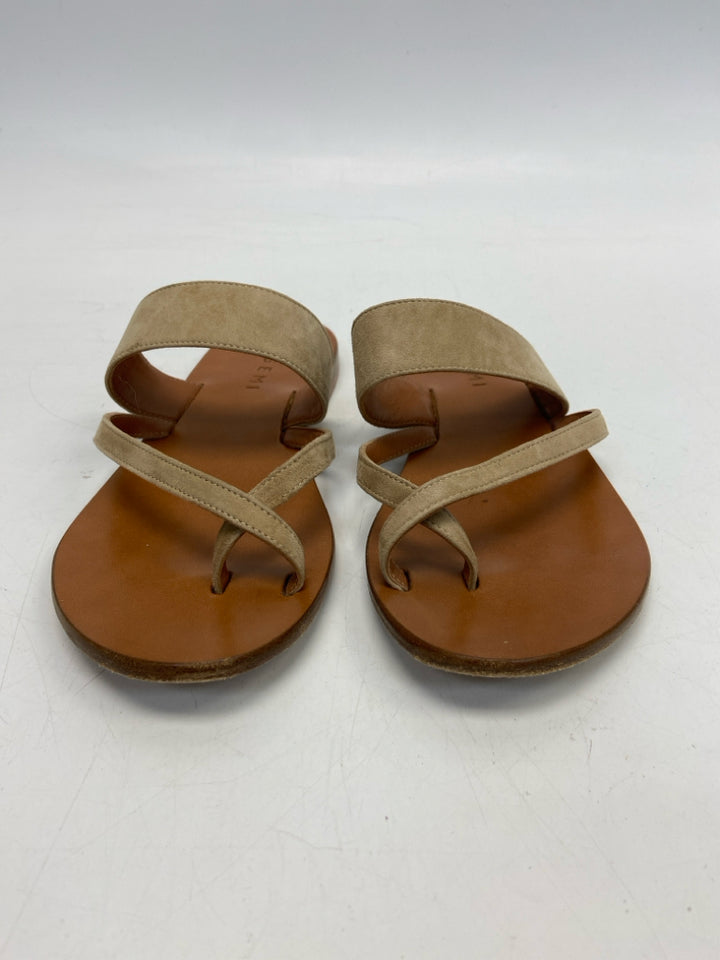 Size 35.5 Brown Crisscross Sandals