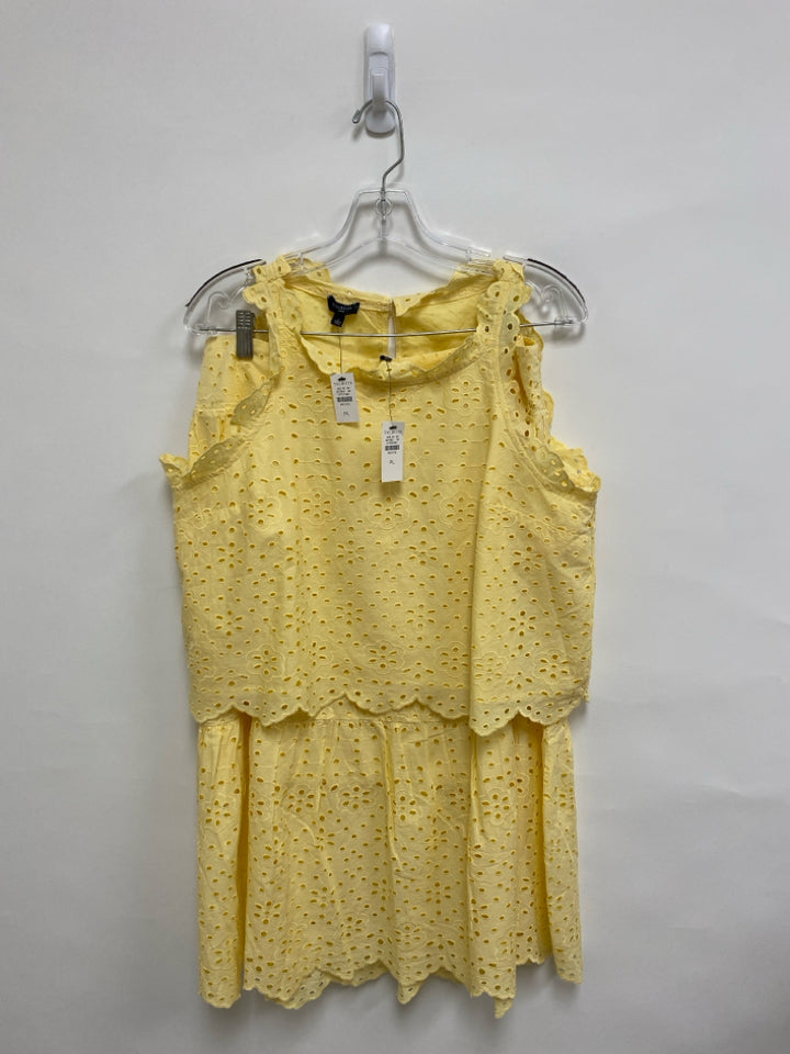 NWT Talbots Petite Size LP Yellow Sleeveless Petite 2pc