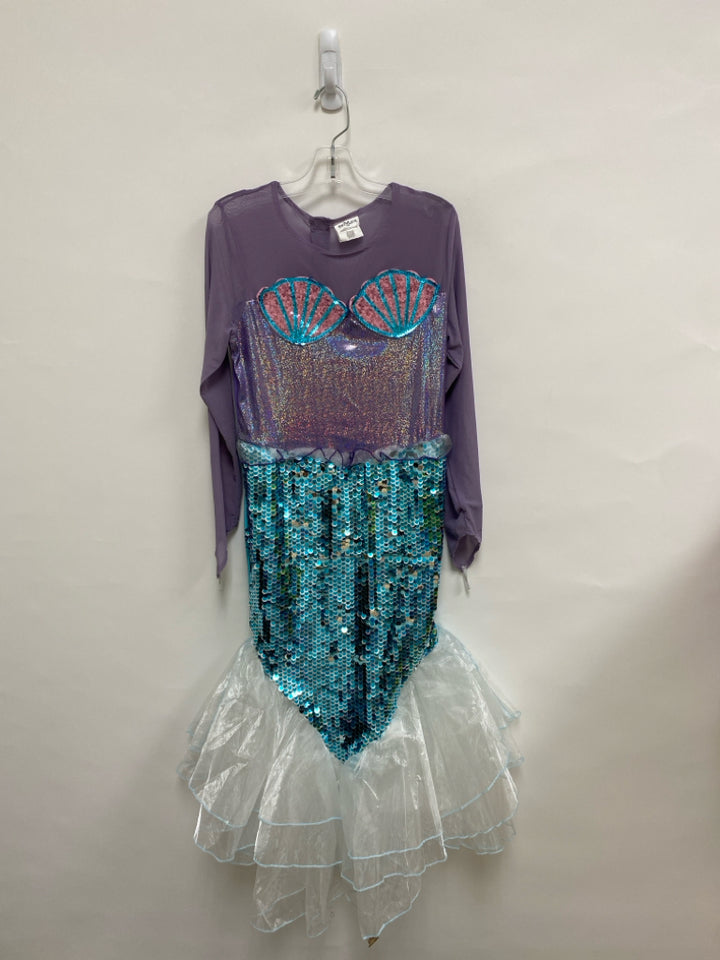 SIZE L Purple/Pink Turquoise Mermaid Girl&