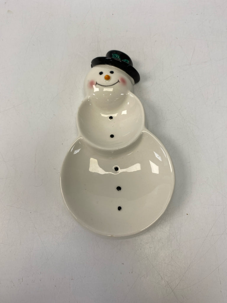 Hallmark Cream Black Ceramic Christmas
