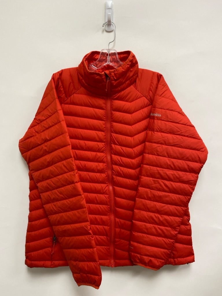 Columbia Size 1X Red Puffer Plus Size Jacket
