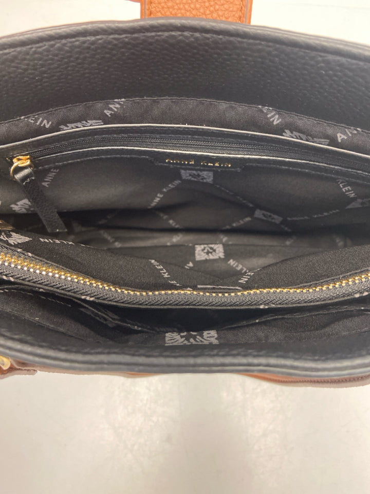 Anne Klein Black Brown Handbag