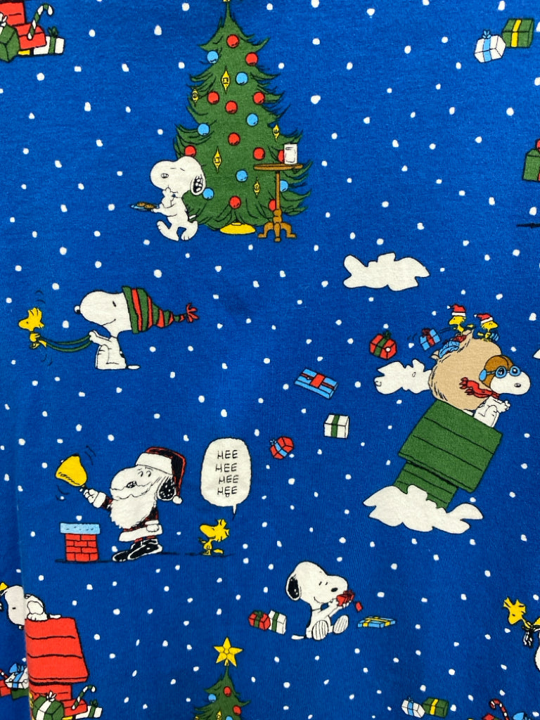 Bed Head Size S Blue White/Red Snoopy Ladies 2pc Pajamas