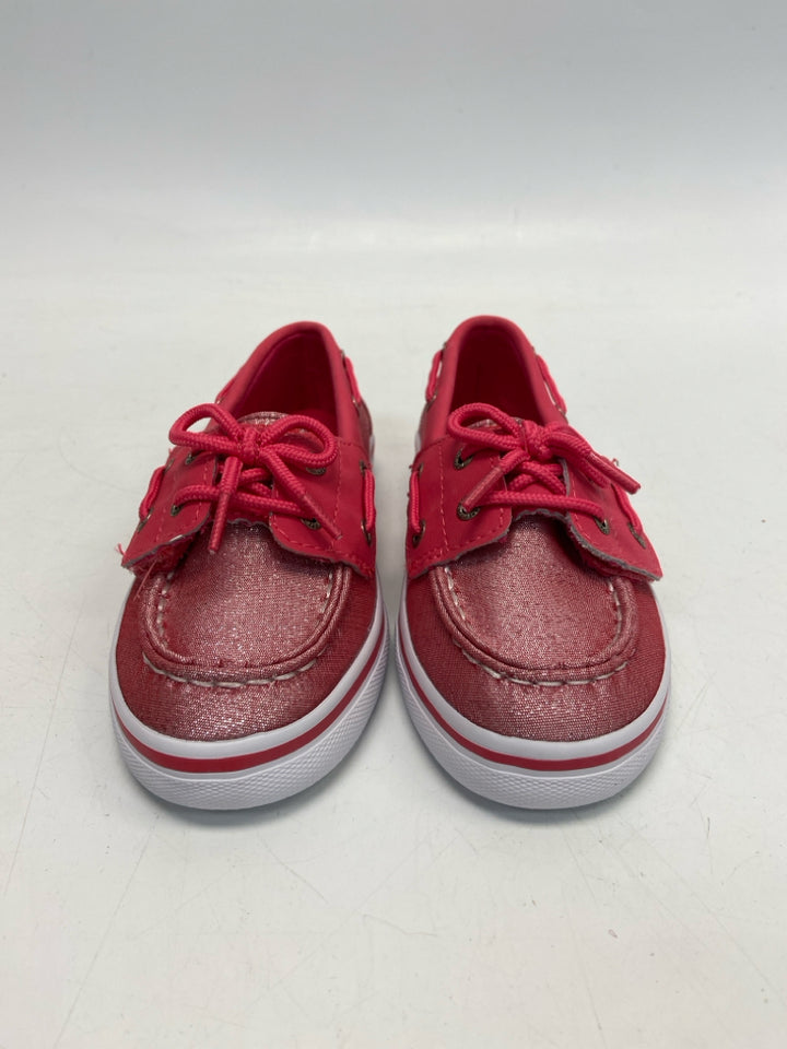 NWOT Sperry SIZE 11.5 Dark Pink Lace-Up Girl&