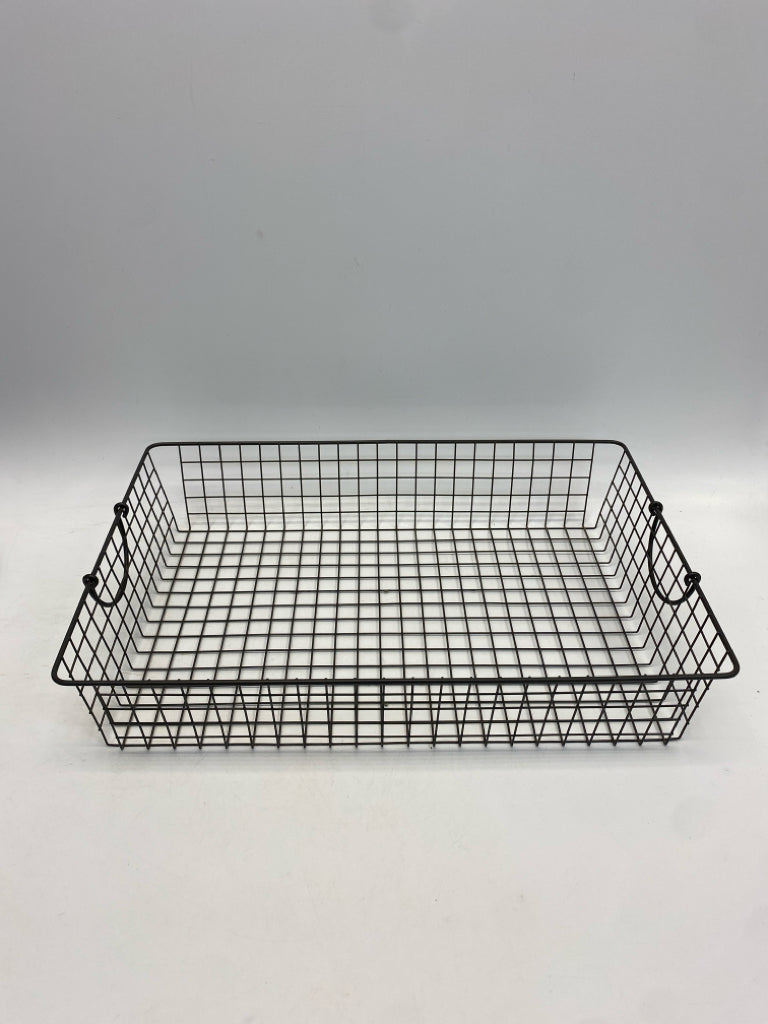 Gray Cut-Out Metal Basket