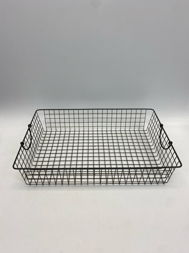 Gray Cut-Out Metal Basket