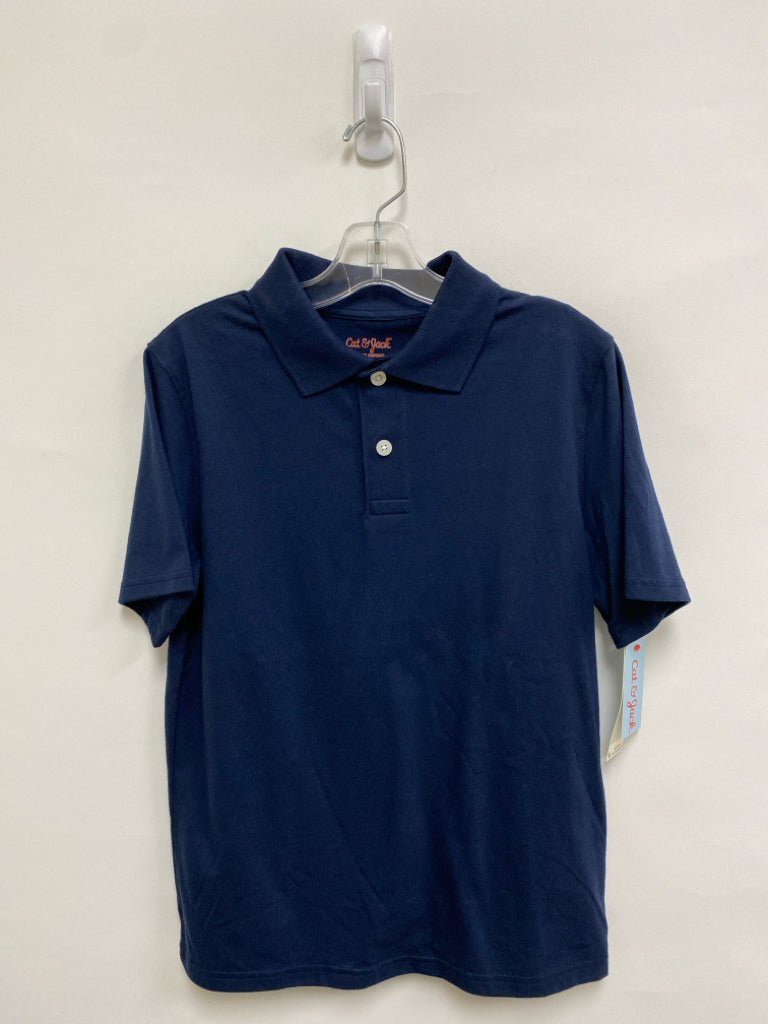 NWT Cat &amp; Jack SIZE 10/12 Navy Polo Boy&