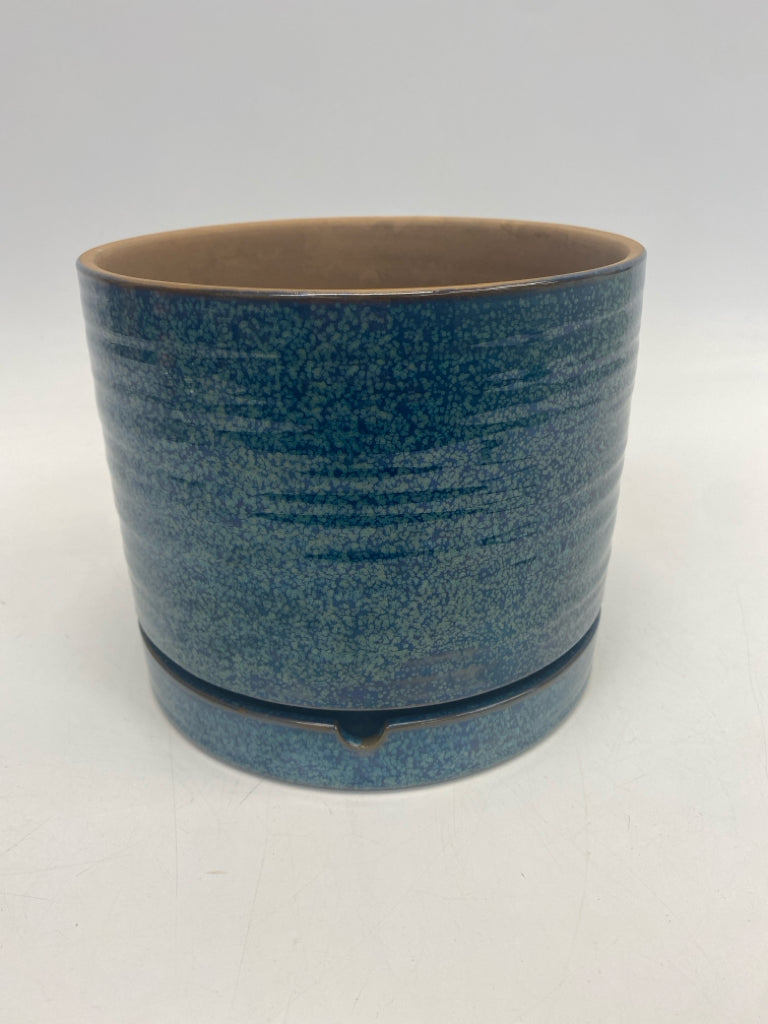 Better Homes &amp; Gardens Blue Ceramic Planter