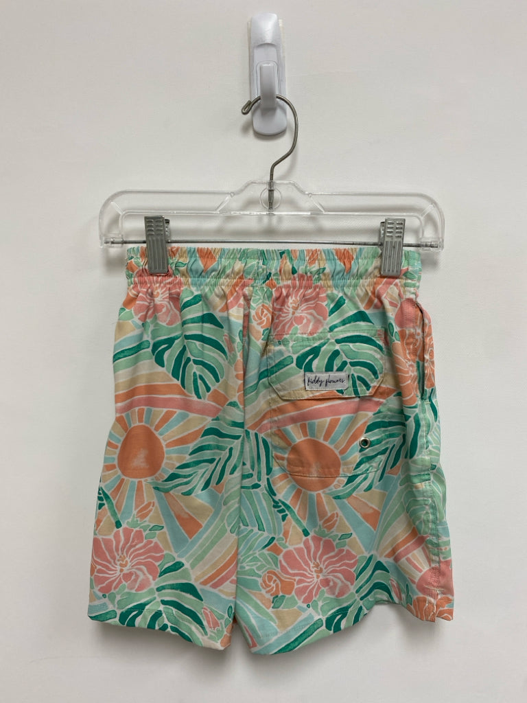 SIZE 10 Green Peach/White Tropical Boy&