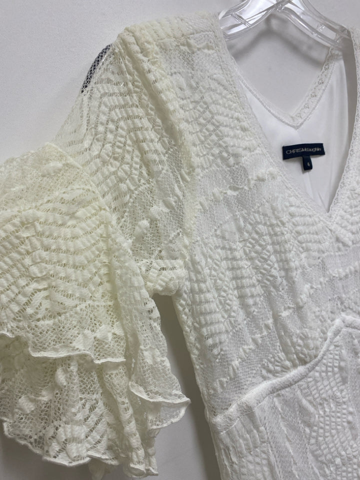 Size 4 White Lace Ladies Dress