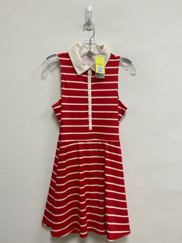 NWT all in motion Size M Red White Stripes Sleeveless Athletic Dress