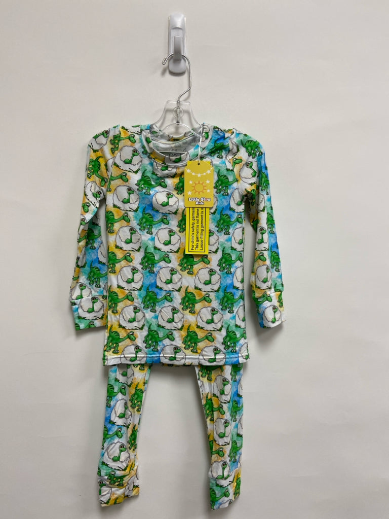 NWT SIZE 4T White/Green Multi Color Dinosaurs Boy&