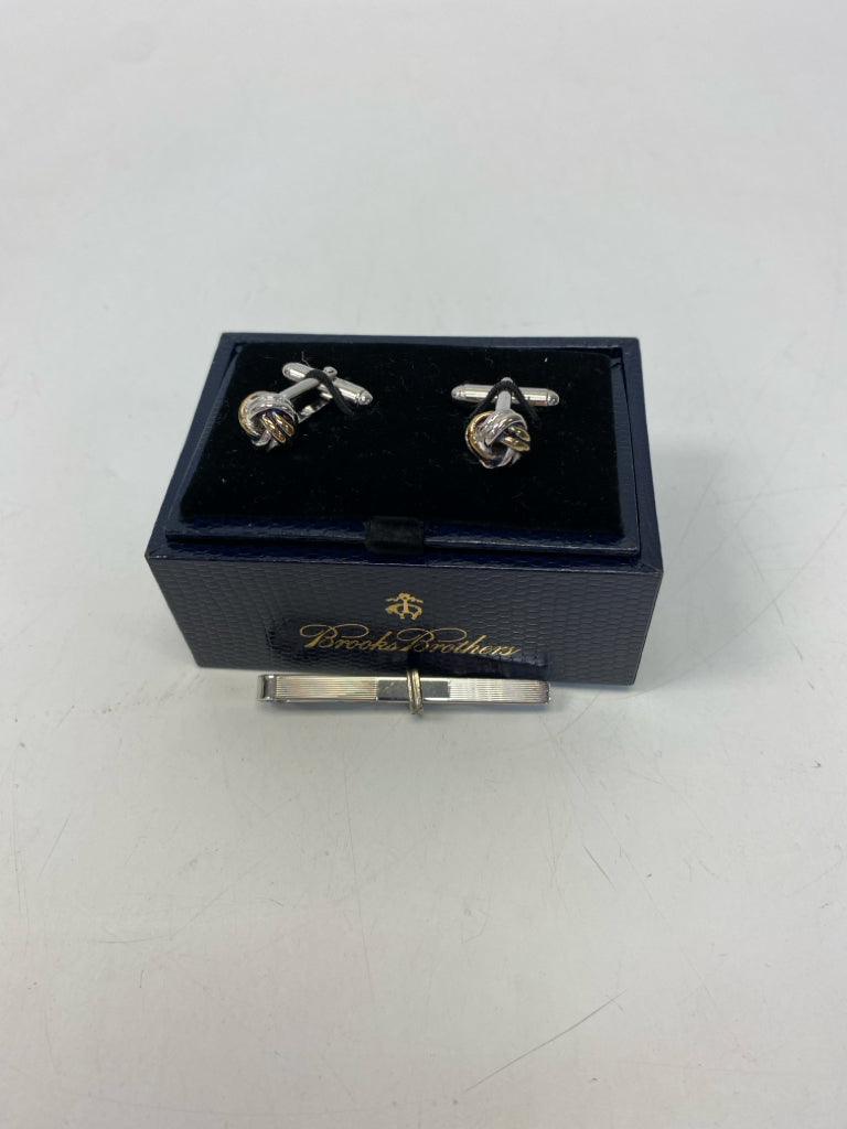 Brooks Brothers Silver/Gold Knotted Men&