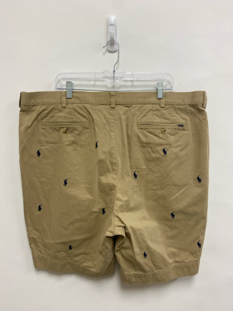 Polo Size 42 Khaki Logo Embroidered Men&