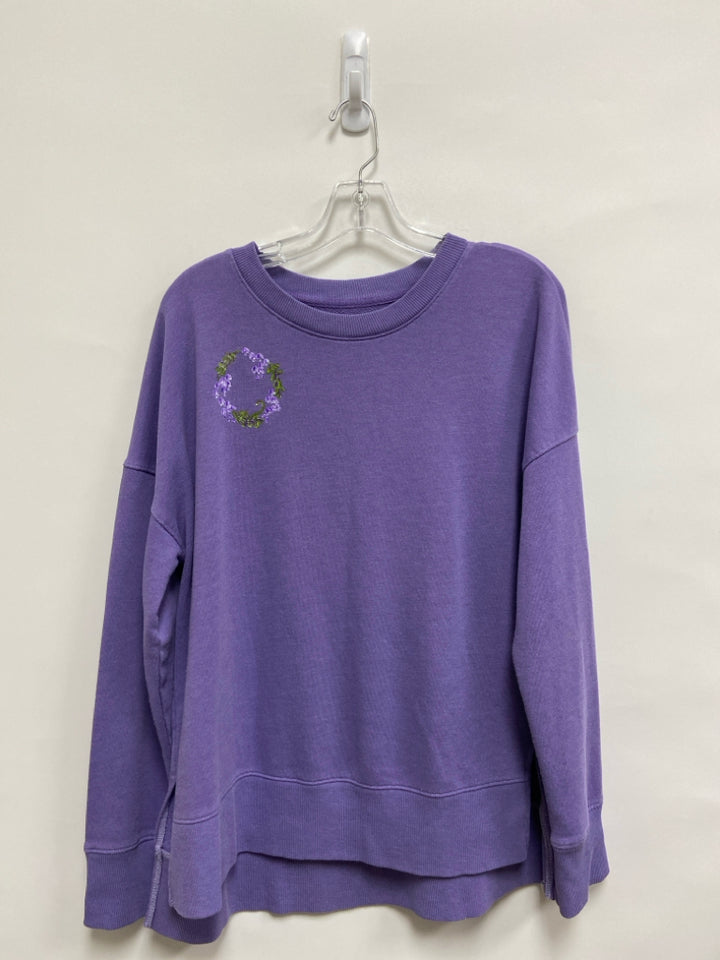 Time and Tru Size L Purple Ladies Sweatshirt