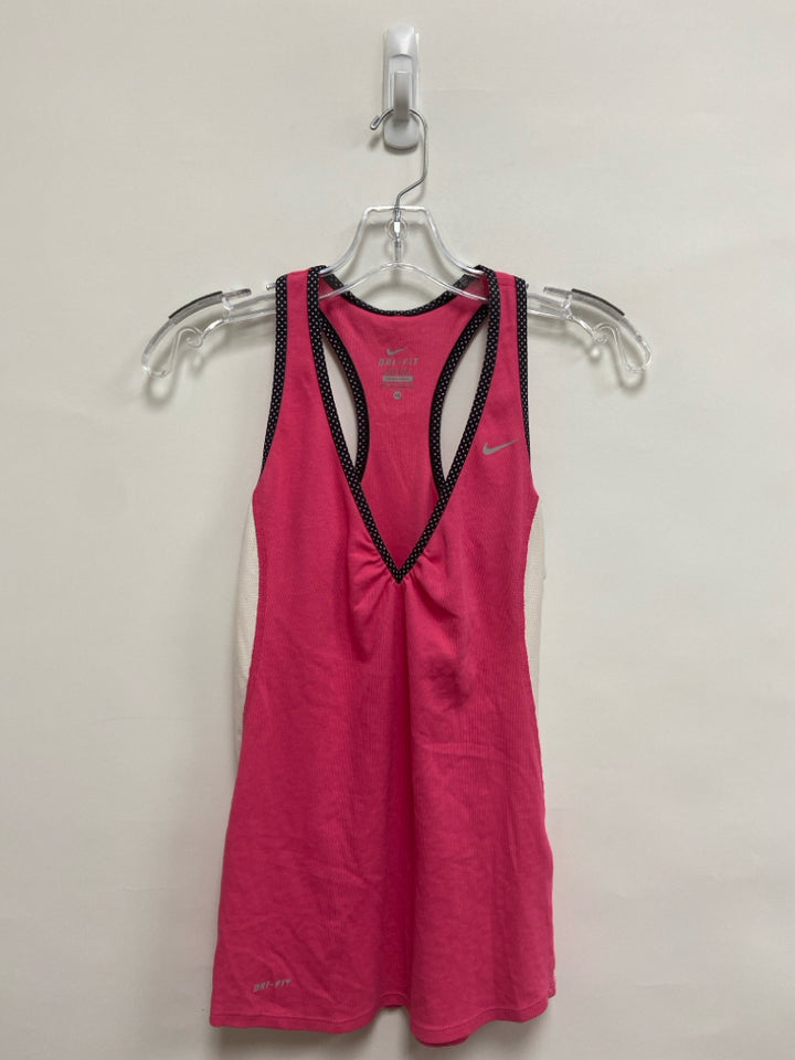 Nike Size XS Pink White/Black Tank Athletic Top
