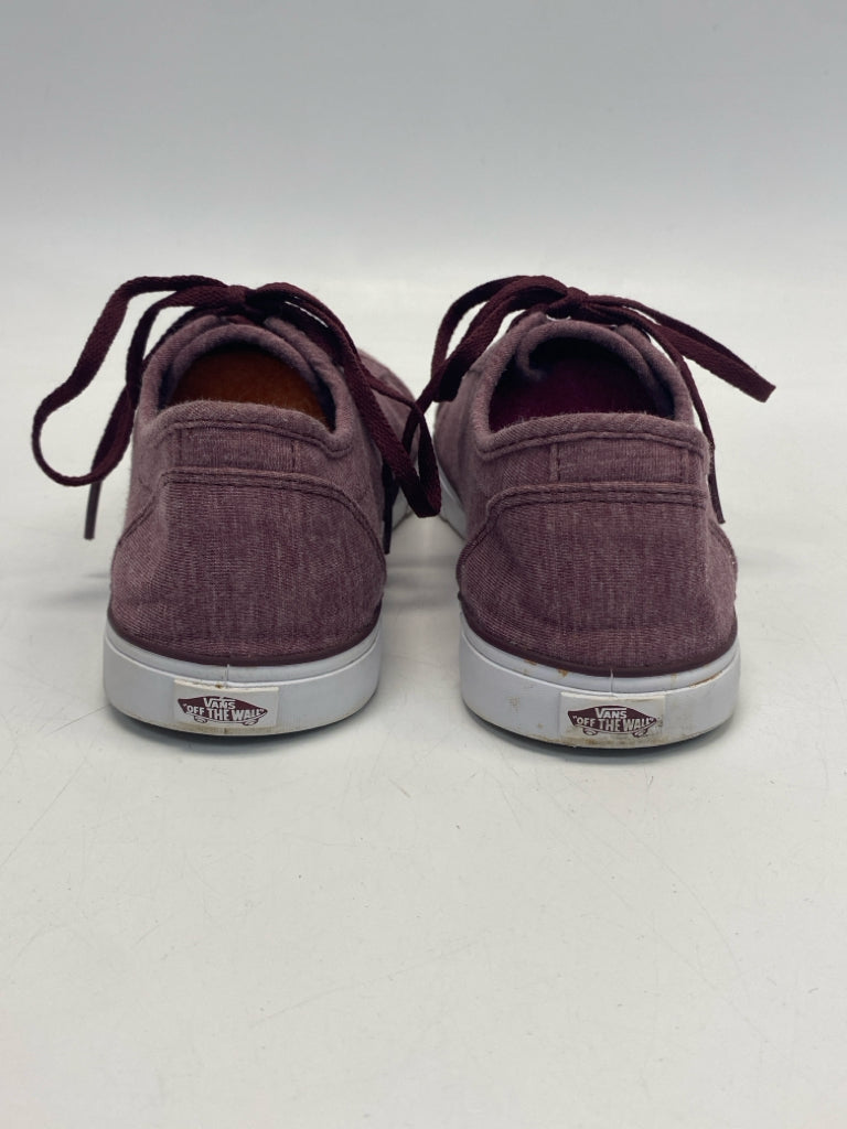 Vans  Size 9 Plum Lace-up Sneakers