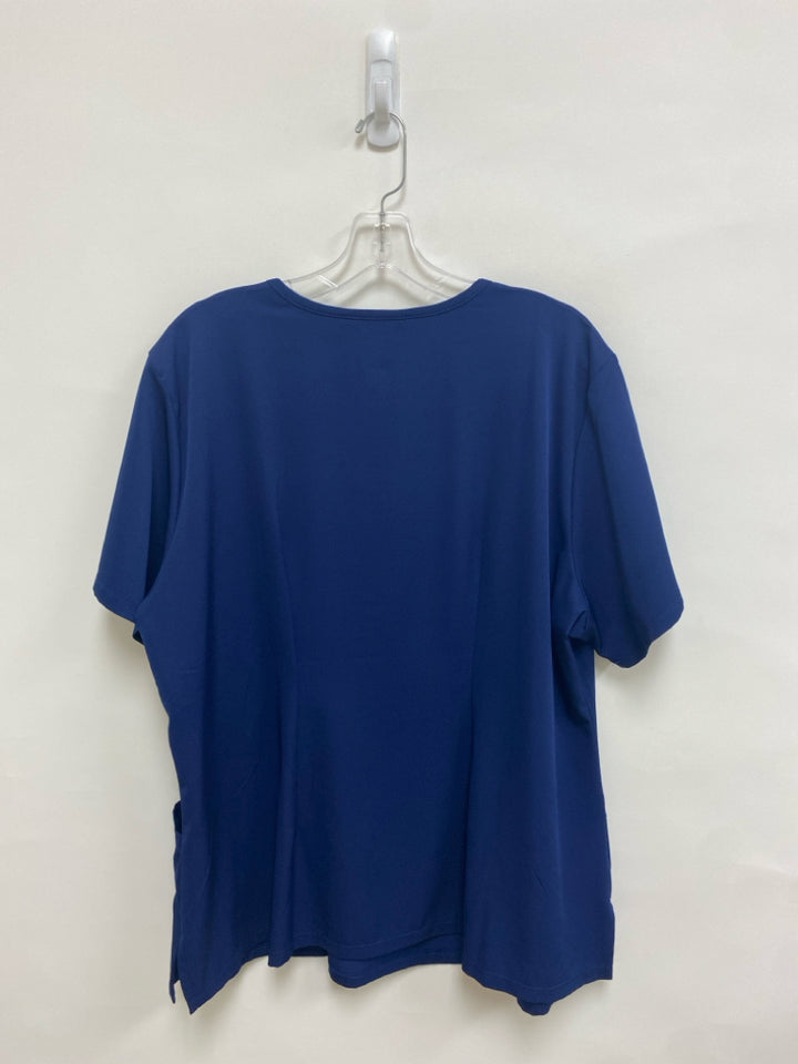 Healing Hands  SIZE  2X Navy Plus Size Uniform Top
