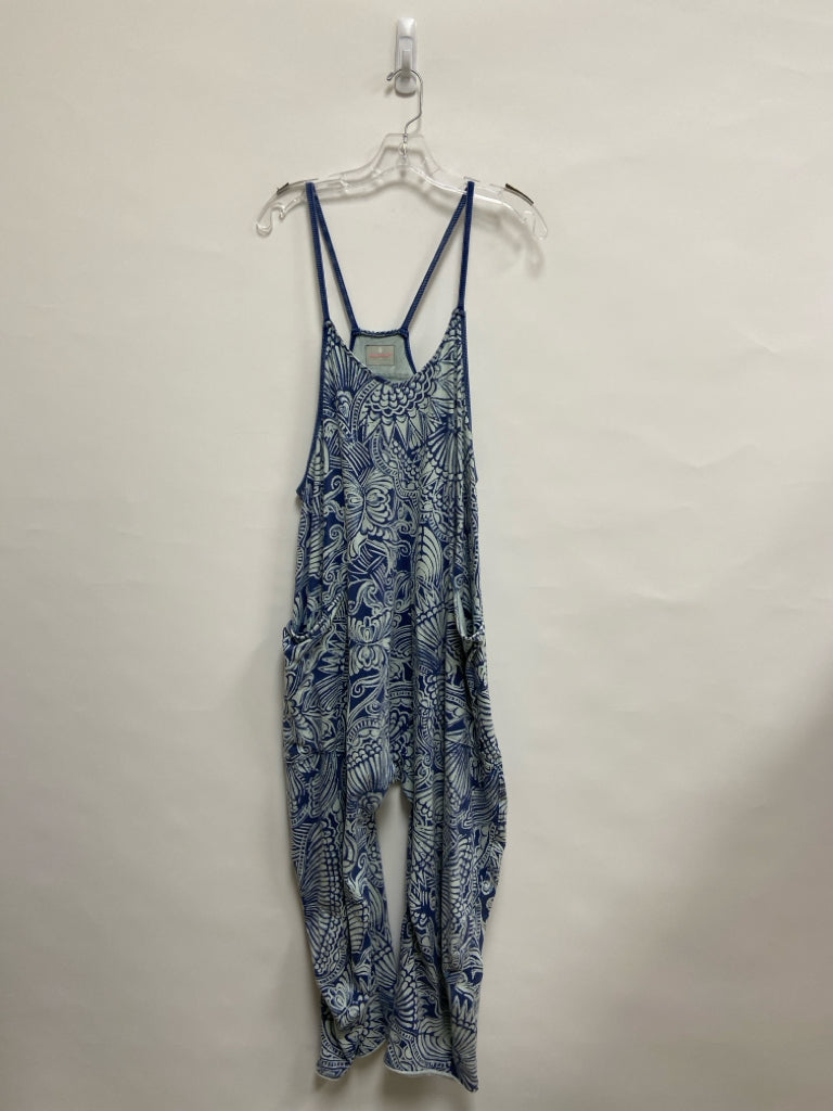 FP Movement Size S Dusty Blue Pale Blue Acanthus Sleeveless Ladies Jumpsuit