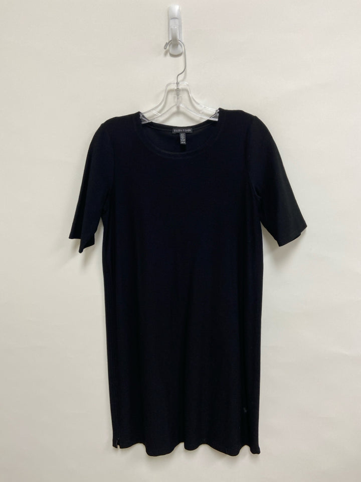 Eileen Fisher Size XS Black Short Sleeve Ladies Dress